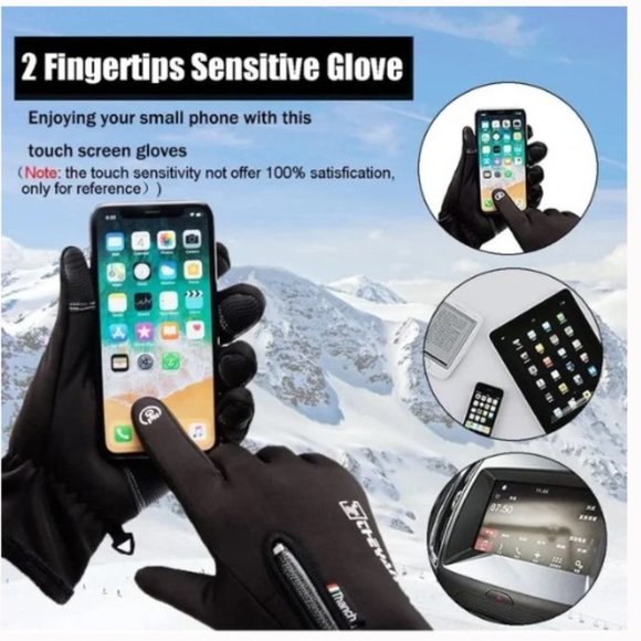 NEW! Theyanchi Warm Cycling Gloves Touchscreen Waterproof Thermal Snow Gloves - Picture 2 of 5